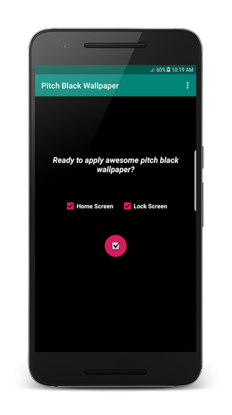 Pitch Black Wallpaper - Image screenshot of android app