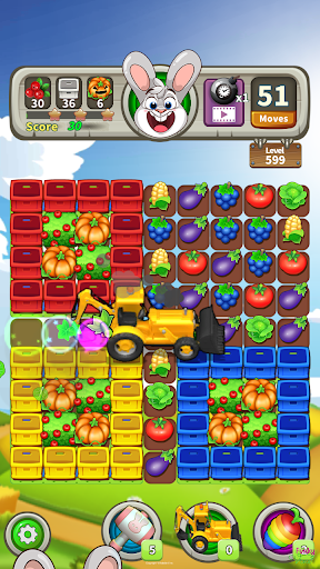 Farm Raid - Match 3 Puzzle - Gameplay image of android game