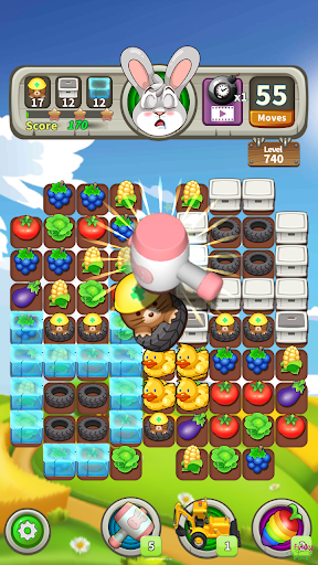 Farm Raid - Match 3 Puzzle - Gameplay image of android game