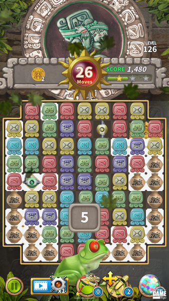 Glyph of Maya - Match 3 Puzzle - Gameplay image of android game