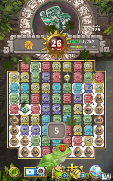 Glyph of Maya - Match 3 Puzzle - Gameplay image of android game