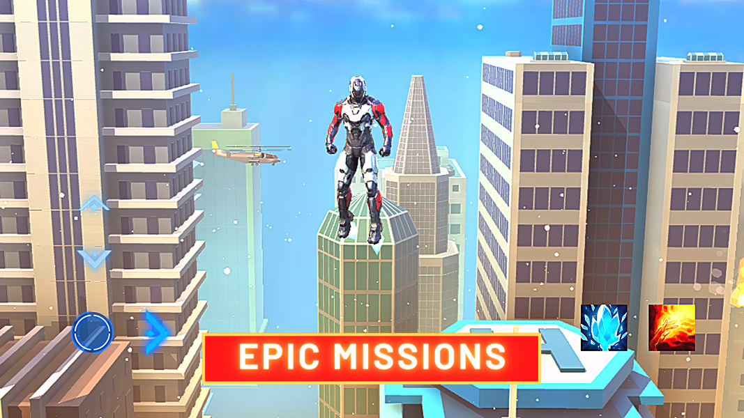 Super hero Flying iron jet man - عکس بازی موبایلی اندروید