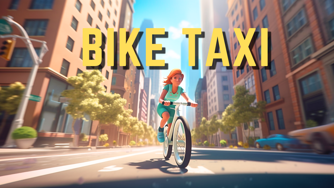 Bike city mad drive taxi game - Gameplay image of android game