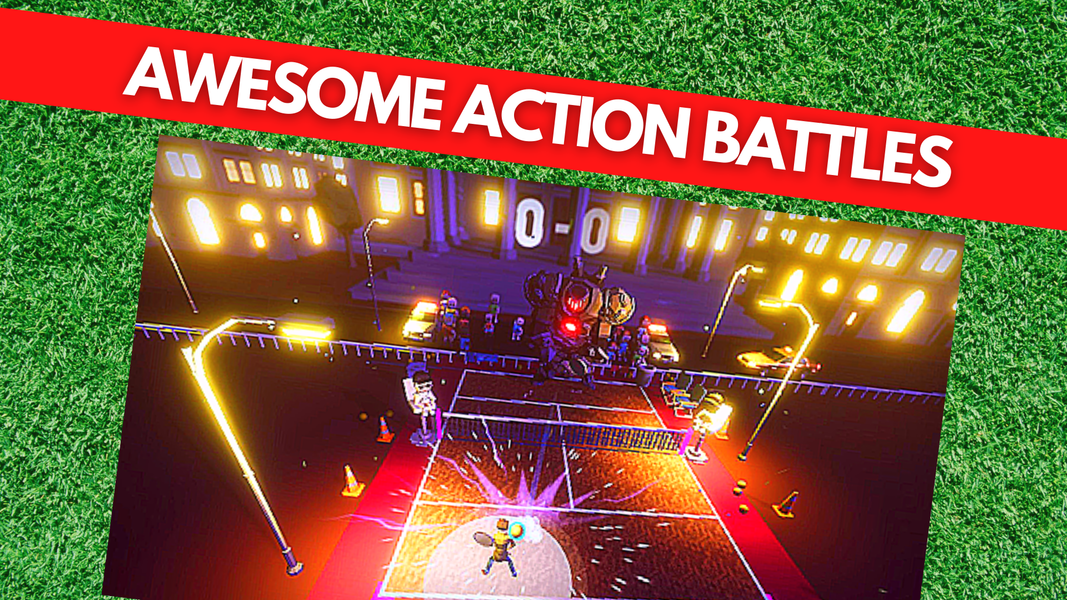 Tennis Superhero Battle - عکس بازی موبایلی اندروید