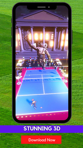 Tennis Superhero Battle - عکس بازی موبایلی اندروید