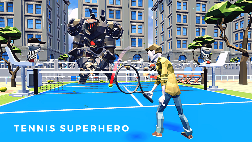 Tennis Superhero Battle - عکس بازی موبایلی اندروید