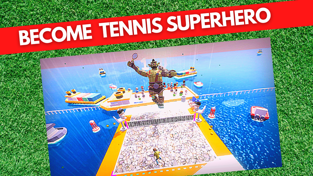 Tennis Superhero Battle - Gameplay image of android game