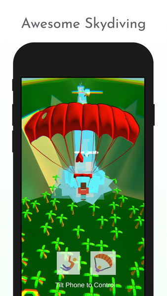 Parachute Skydive Flying Jum‪p - Gameplay image of android game