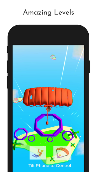 Parachute Skydive Flying Jum‪p - Gameplay image of android game