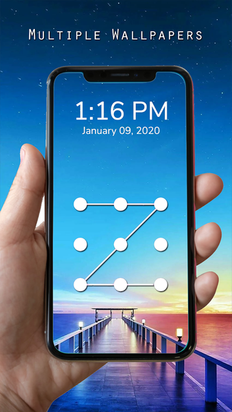 Pattern Lock Screen - Image screenshot of android app