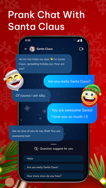 Call Santa Claus - Prank Call - عکس برنامه موبایلی اندروید