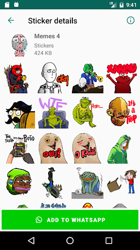 Funny Memes Stickers for WhatsApp - WAStickerApps - عکس برنامه موبایلی اندروید