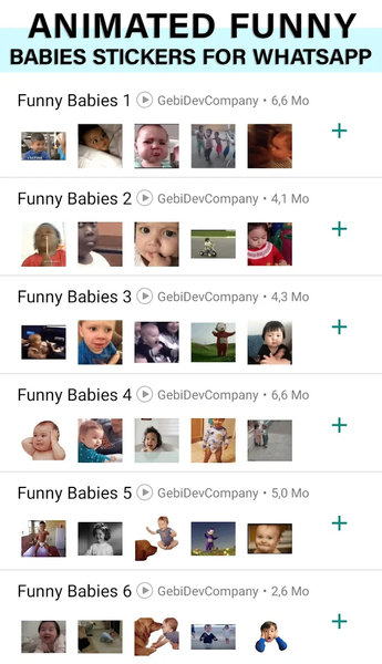 Animated baby WhatsApp Sticker - عکس برنامه موبایلی اندروید