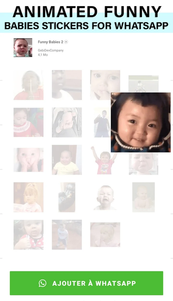 Animated baby WhatsApp Sticker - عکس برنامه موبایلی اندروید