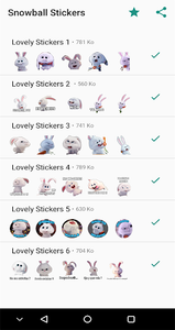Snowball Stickers - WASticker - Image screenshot of android app