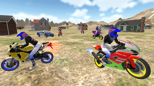 Real Moto Bike Racing Game - Gameplay image of android game