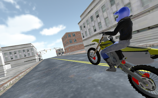 Motocross Racing Cop Game - Gameplay image of android game