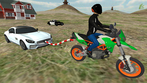 Motorbike Driving: Chained Car - Gameplay image of android game