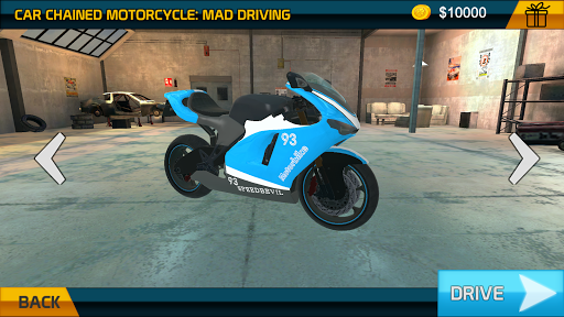 Motorbike Driving: Chained Car - Gameplay image of android game