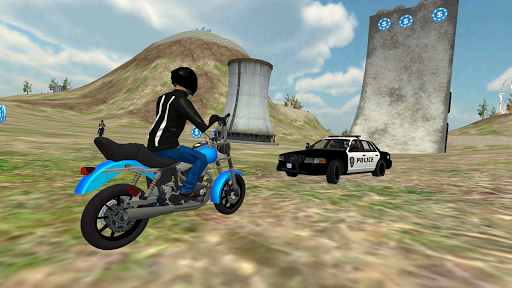 Motorbike Driving: Chained Car - Gameplay image of android game