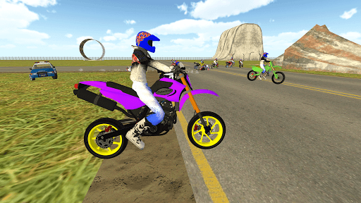 Bike Rider - Police Chase Game - Gameplay image of android game