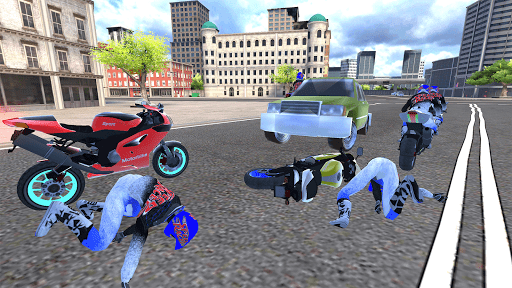 Real Moto Bike City Racing - Gameplay image of android game