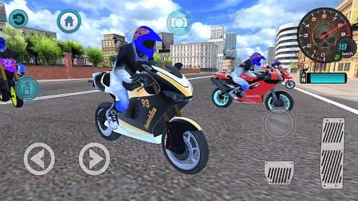 Real Moto Bike City Racing - Gameplay image of android game
