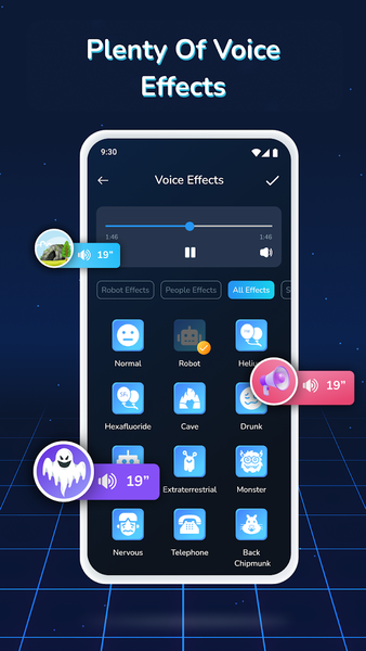 Voice Changer & Sound Effects - عکس برنامه موبایلی اندروید