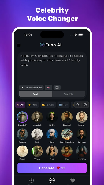 Voice Changer: Eleven Labs - Image screenshot of android app