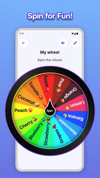 Spin Wheel - Fun Finger Picker - عکس برنامه موبایلی اندروید