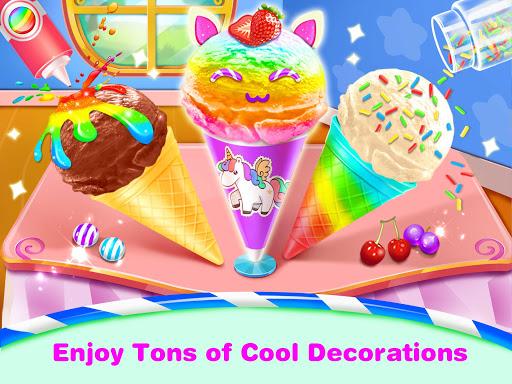 Candy Ice Cream Cone - Sweet Rainbow Dessert Games - Image screenshot of android app