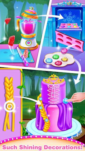 Princess Dress Up Cake - Comfy Cakes Baking Salon - Image screenshot of android app