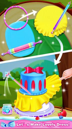 Princess Dress Up Cake - Comfy Cakes Baking Salon - Image screenshot of android app