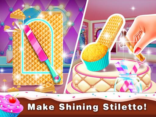 High Heel Cupcake Maker-Bakery Food Games Free - Image screenshot of android app