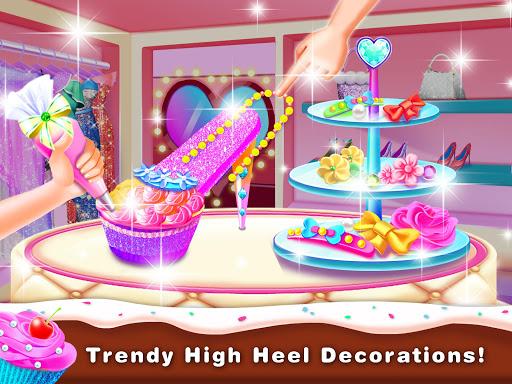 High Heel Cupcake Maker-Bakery Food Games Free - Image screenshot of android app