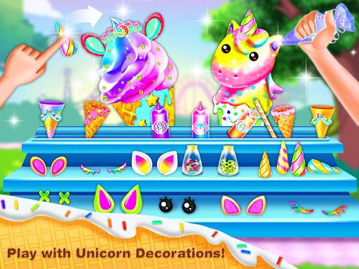 Unicorn Ice Cream Cone Cupcake– Cone Dessert Maker - Image screenshot of android app