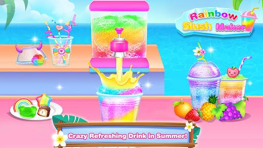 Rainbow Slushy Maker – Ice Smoothie Games - Image screenshot of android app