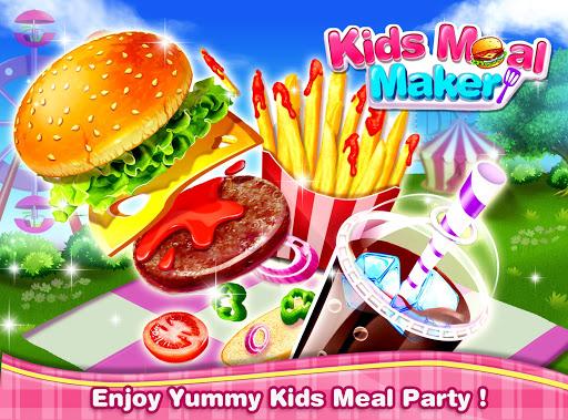 Kids Food Party - Burger Maker Food Games - Image screenshot of android app