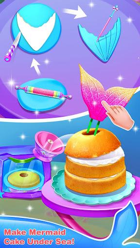 Mermaid Queen Cakes Maker–Comfy Cakes Baking Salon - Image screenshot of android app