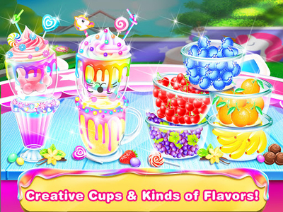 Dessert Slushy Maker Food Cooking Game - make candy drink for ice cream  soda making salon!