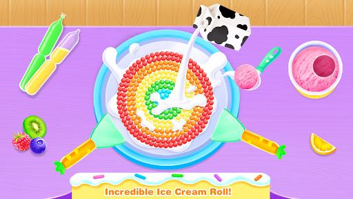 Rainbow Ice Cream Roll Maker – Fun Games for Girls - Image screenshot of android app