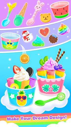 Rainbow Ice Cream Roll Maker – Fun Games for Girls - عکس برنامه موبایلی اندروید