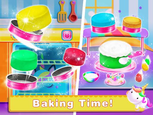 Rainbow Unicorn Cake Maker – Kids Cooking Games - Gameplay image of android game