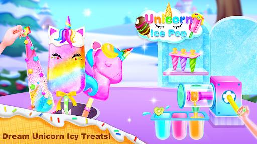 Unicorn Ice Popsicle Mania – Fun Games for Girls - Image screenshot of android app