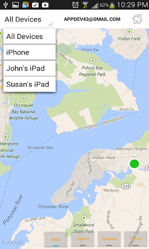 Find iPhone, Android, Xfi Loc - عکس برنامه موبایلی اندروید