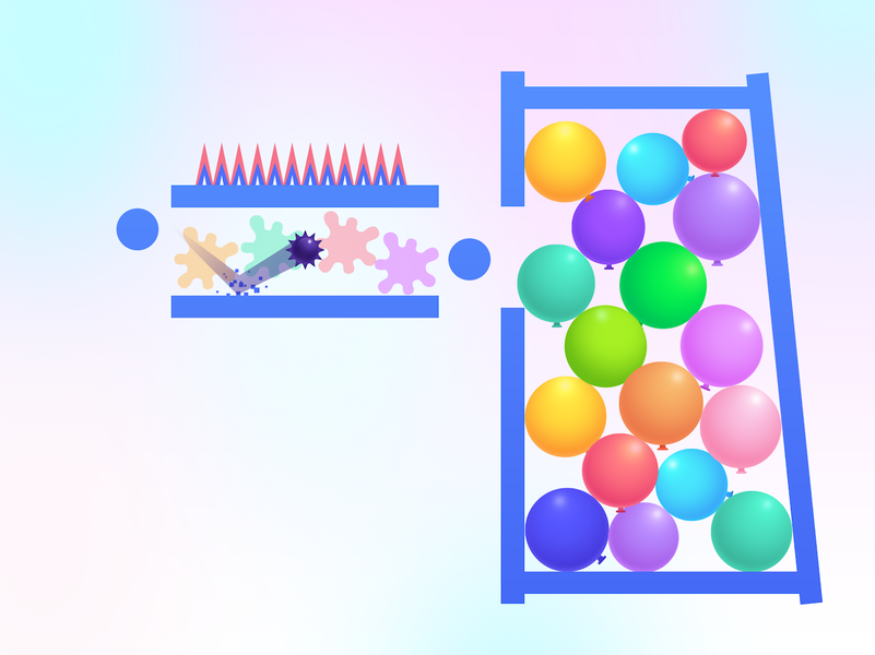 Thorn And Balloons: Bounce pop - عکس بازی موبایلی اندروید