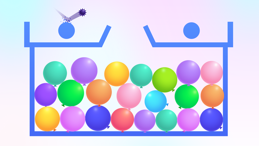 Thorn And Balloons: Bounce pop - Gameplay image of android game
