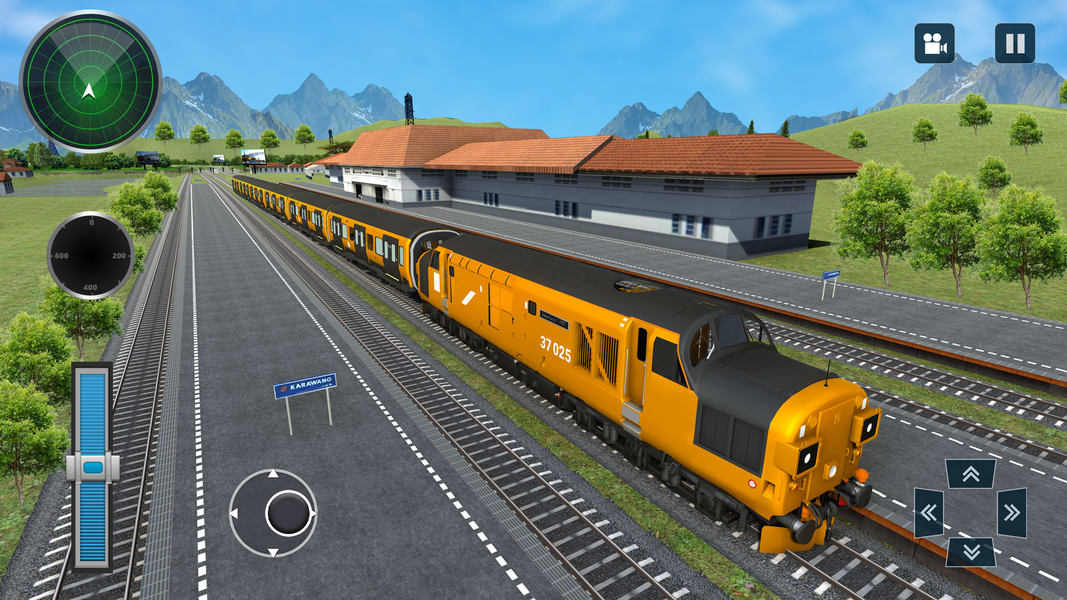 Modern Train Simulator Game - Gameplay image of android game