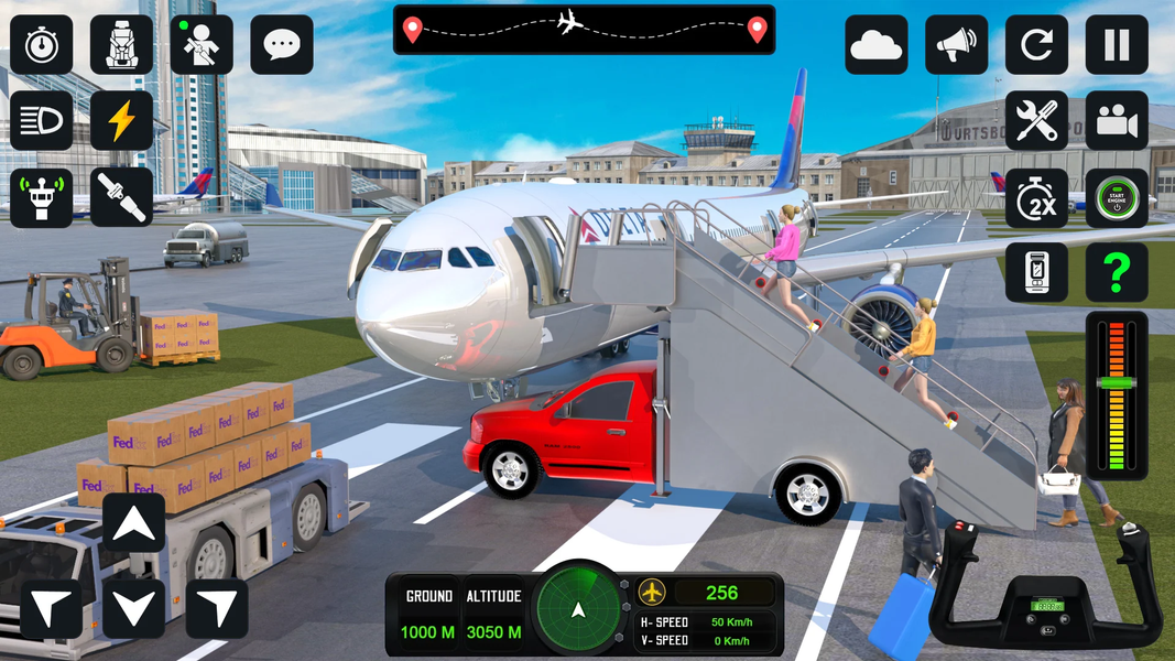 Airplane Flying Pilot Games - Gameplay image of android game