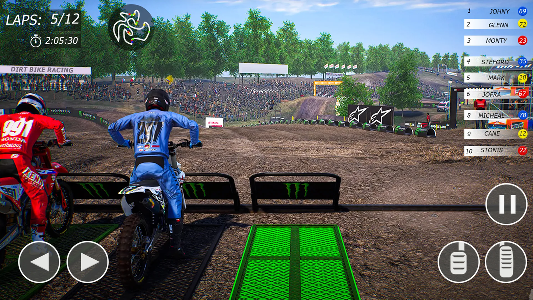 Motocross Rider Dirt Bike Game - Gameplay image of android game